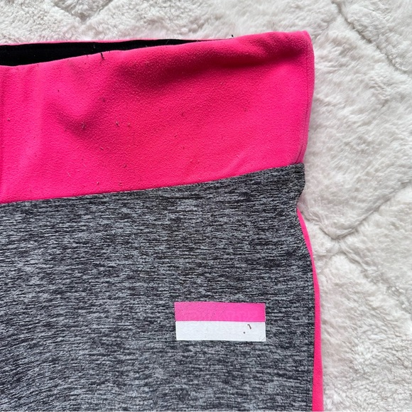 Victoria's Secret PINK | Neon Pink & Gray Ultimate Yoga Leggings | Size Medium - Picture 4 of 13
